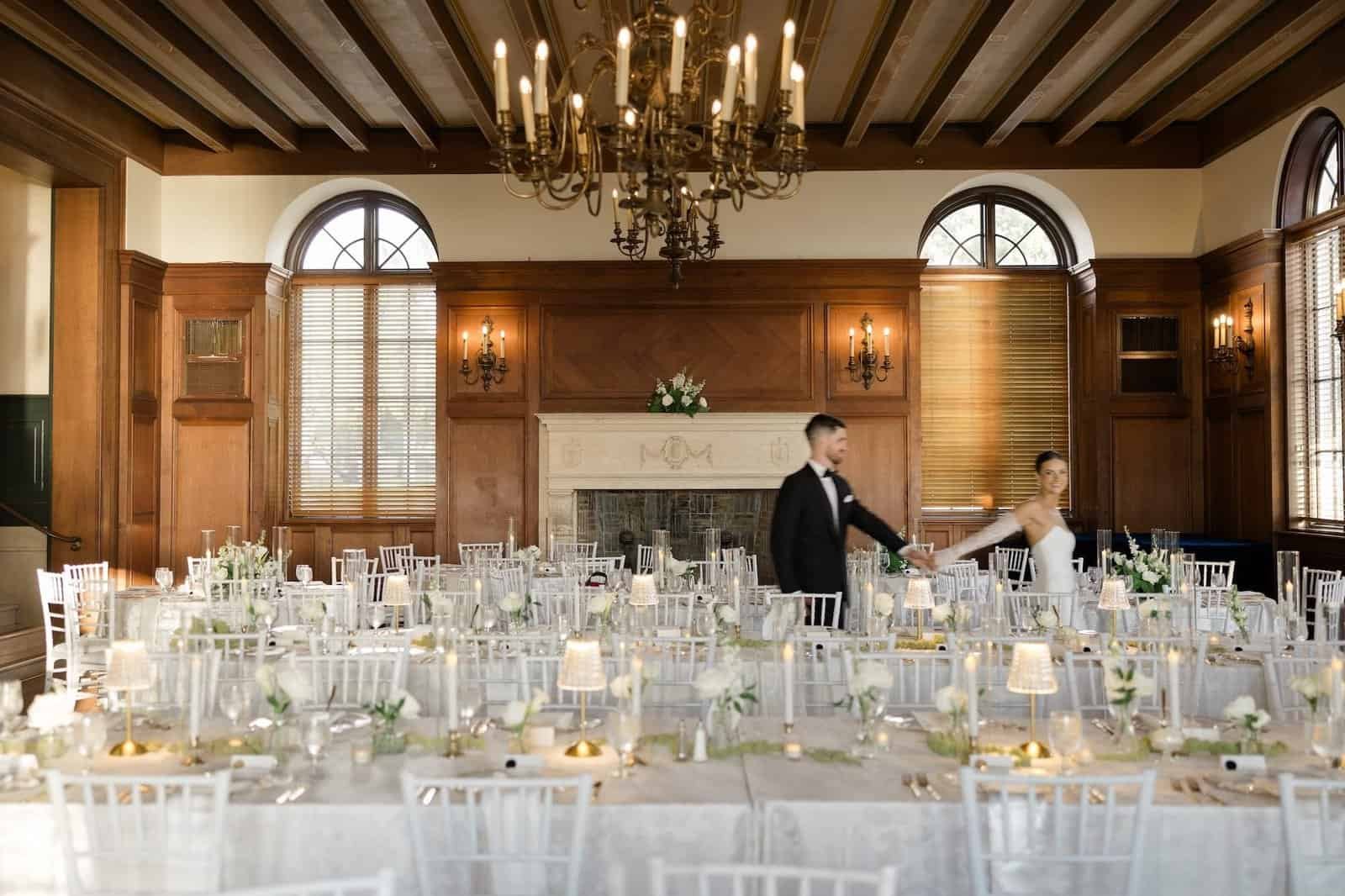 Chic Black and White Wedding Ceremony and Reception at New College of Florida