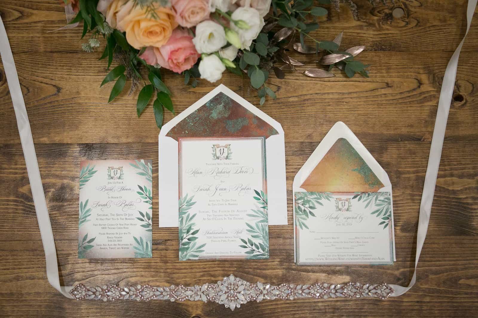 Copper accents and rustic decor at a Shahnasarian Hall wedding