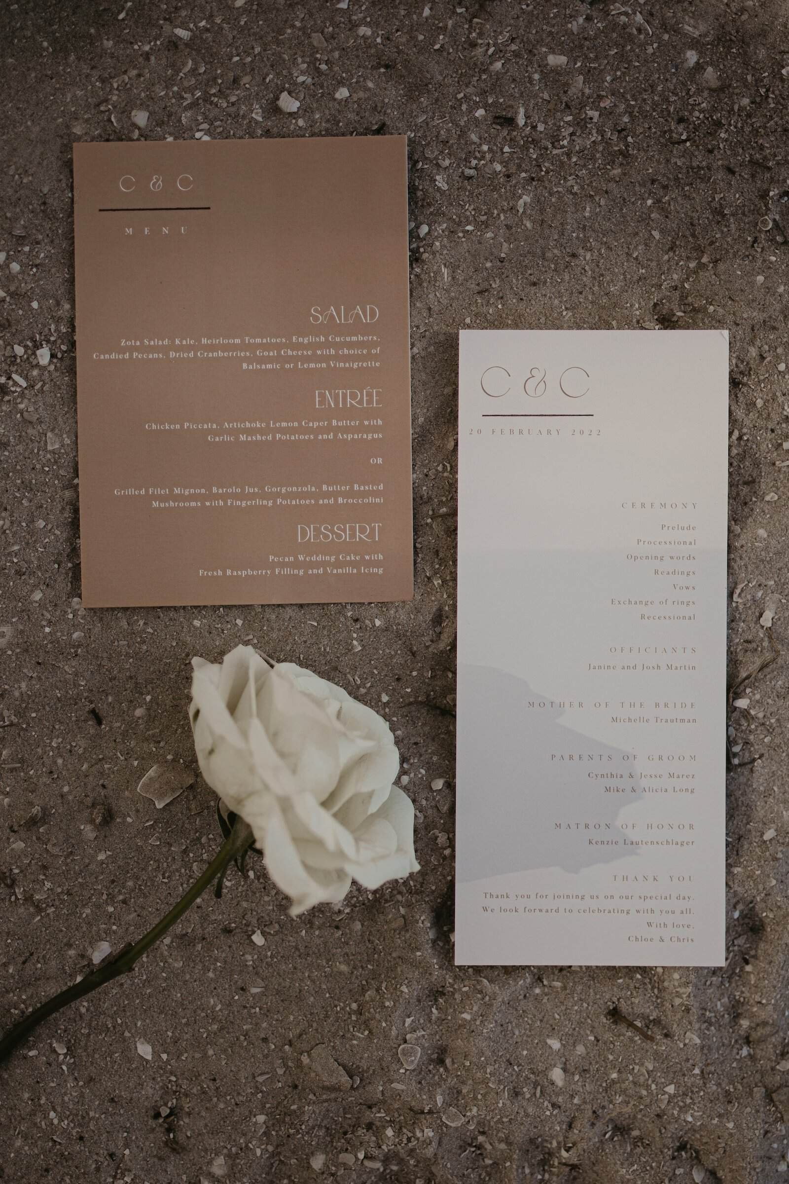 Earthy green wedding ceremony with Gulf views at Zota Beach Resort
