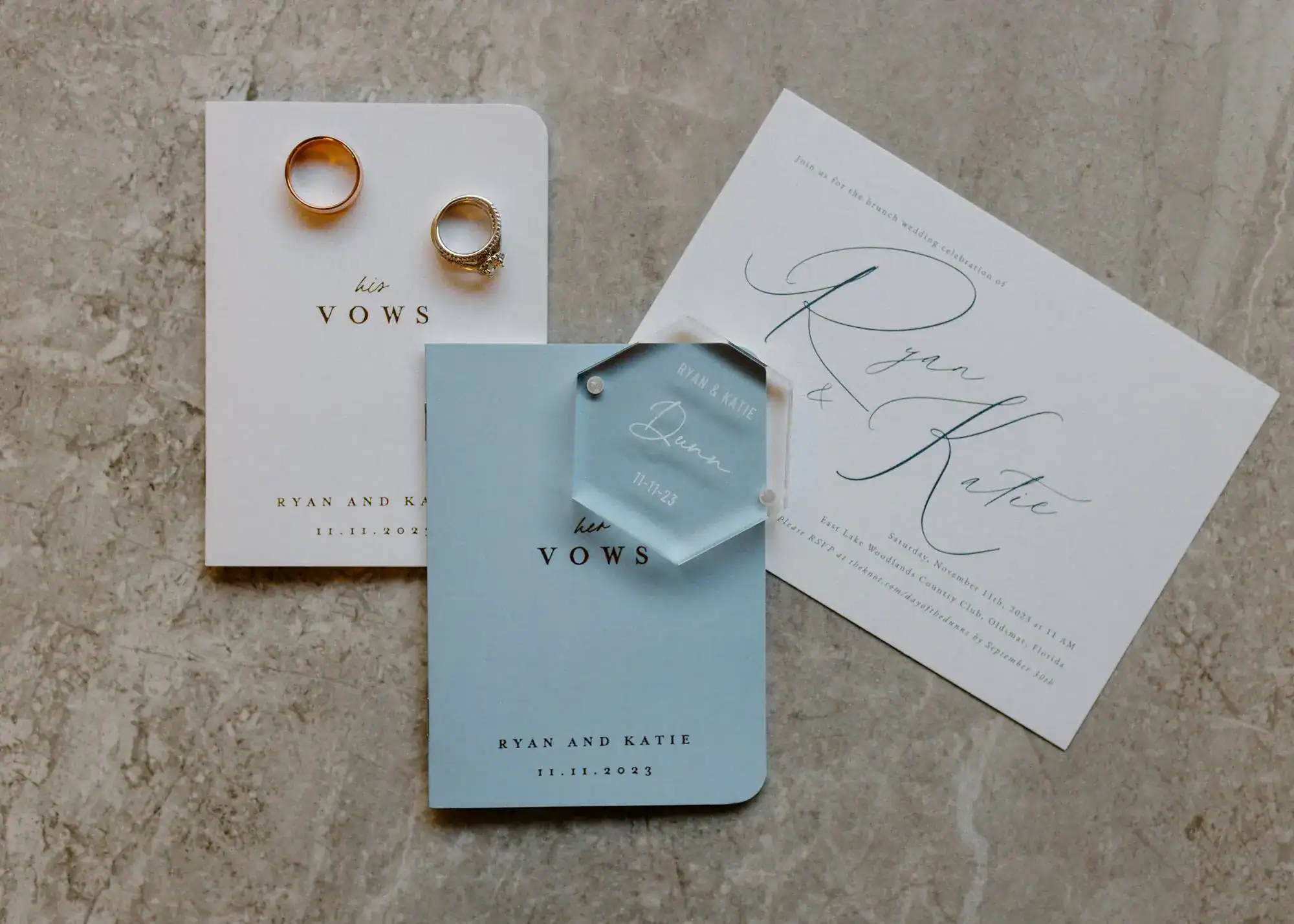 Yellow and Blue Clearwater Brunch Wedding | Ardea Country Club