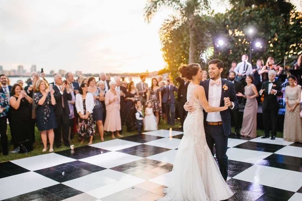 Black & White Checkered Dance Floor