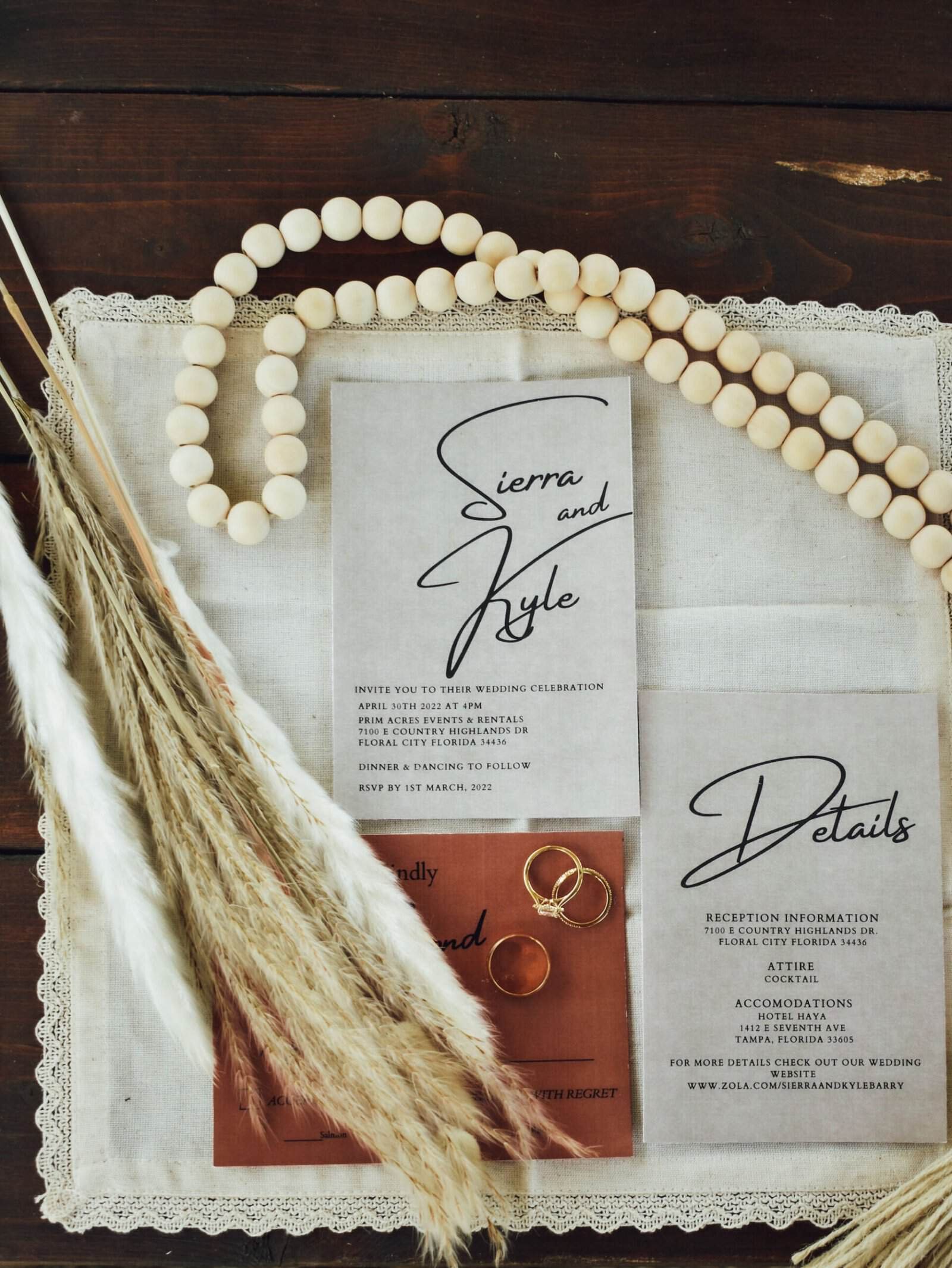 Fall boho neutral and burnt orange outdoor lawn wedding at Fenway Hotel with Gabro Event Services rentals