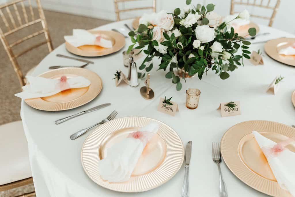 Gilded Gold Charger Plates