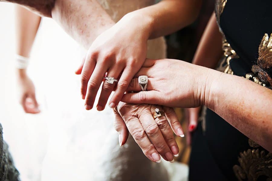 Morgan and Tyler Traditional Sacred Heart Catholic Church Altar Wedding Ceremony Vows