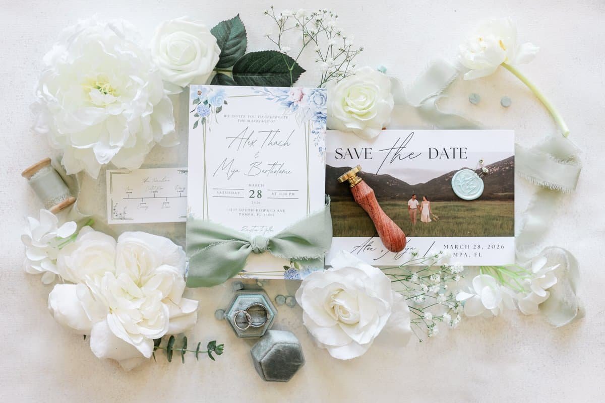 Bridal preparations and stylish modern wedding details at Epicurean Hotel