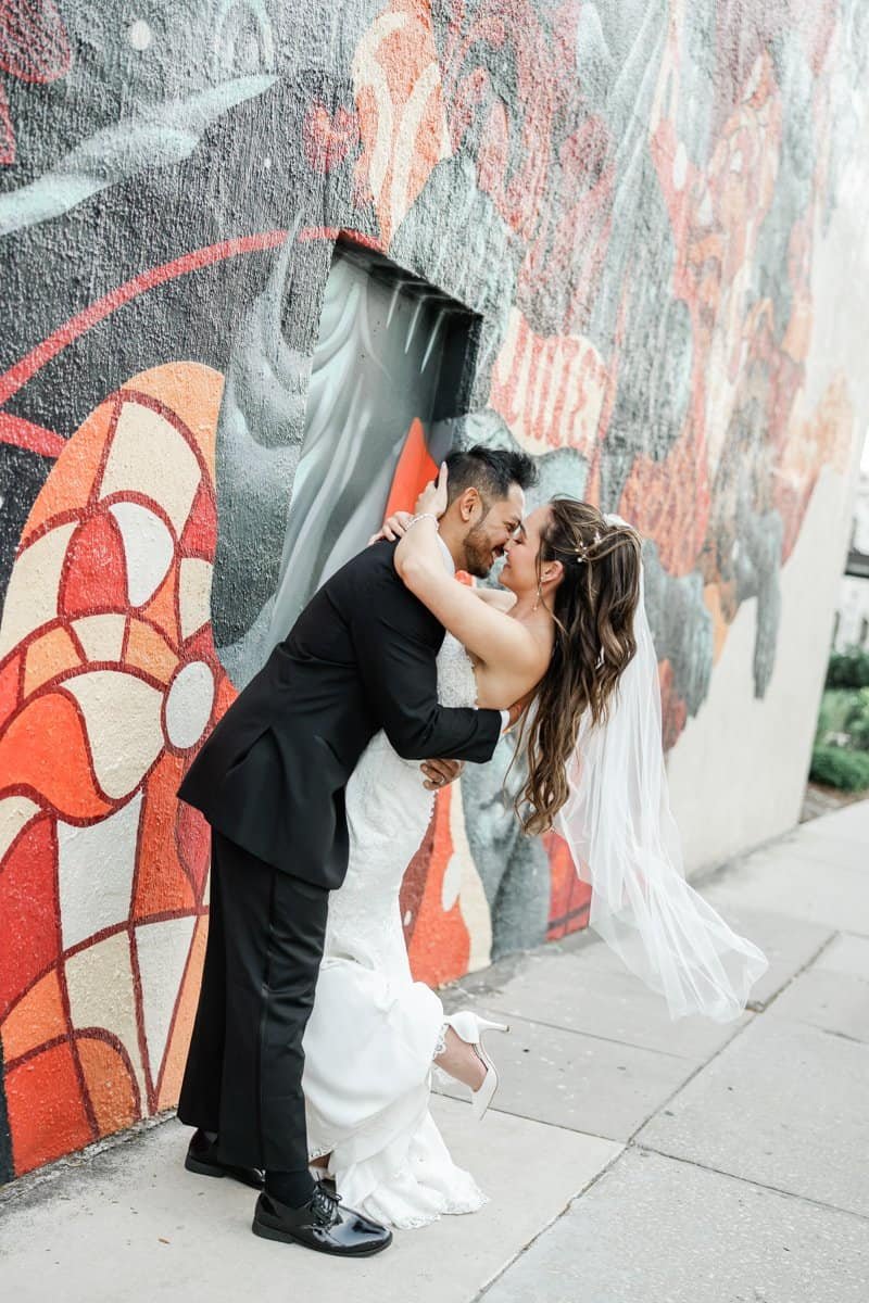 Artisan wedding cake and modern dessert presentation at Epicurean Hotel