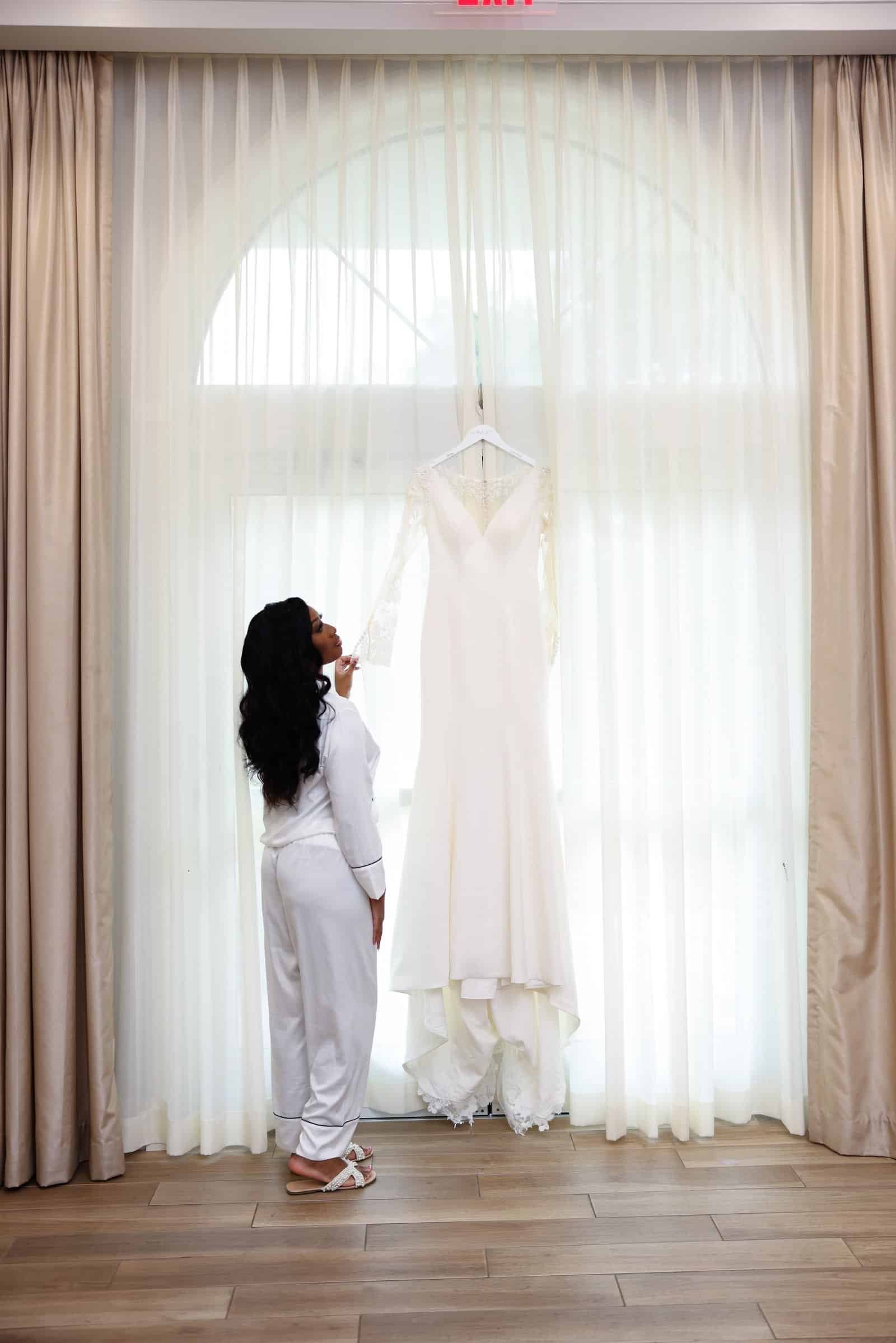 Interior view of Harborside Chapel with natural light illuminating the ceremony aisle.