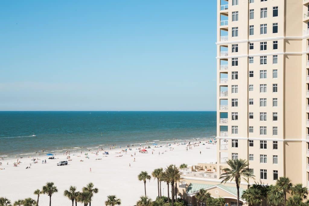 Hilton Clearwater Beach Resort Waterfront Exterior Overlooking the Gulf of Mexico