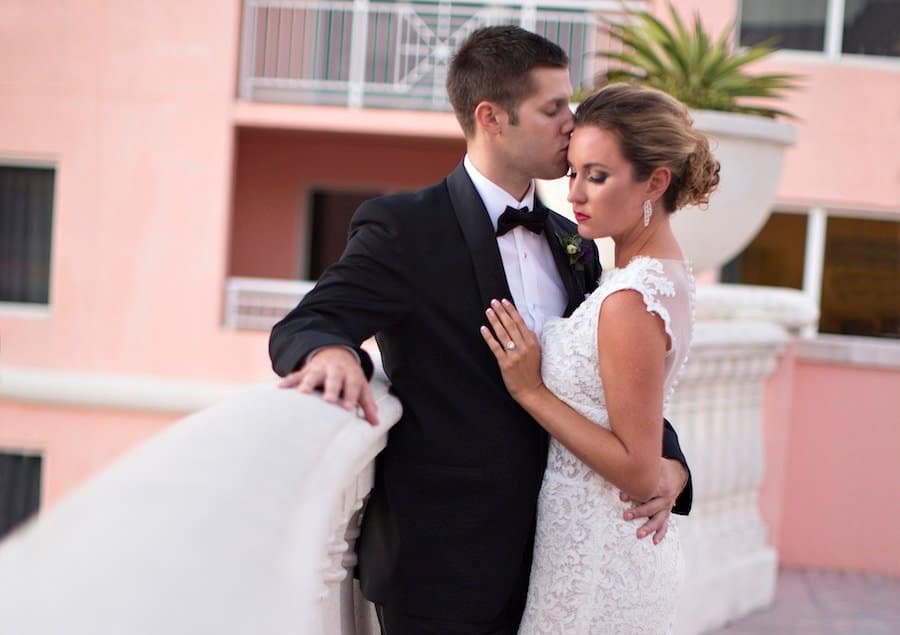 Bridal Portrait in Lace Wedding Gown Captured by Djamel Photography