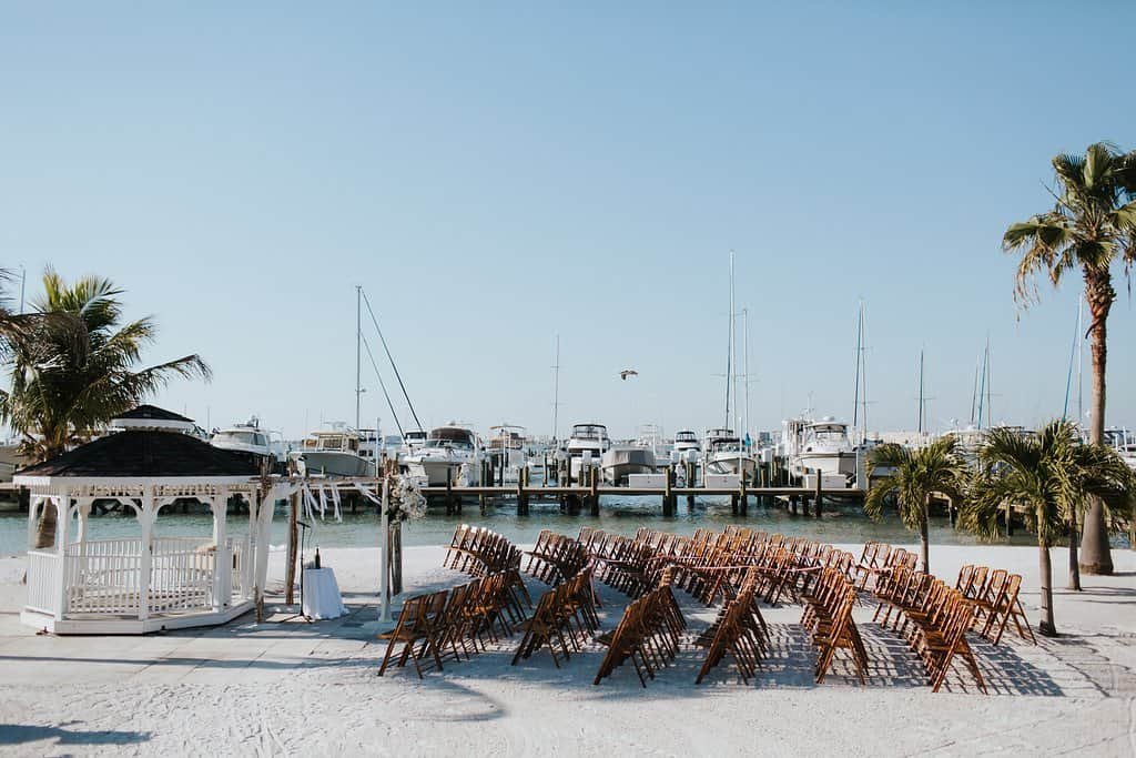 White, Grey, and Blush Waterfront St. Pete Wedding | Isla Del Sol Yacht and Country Club