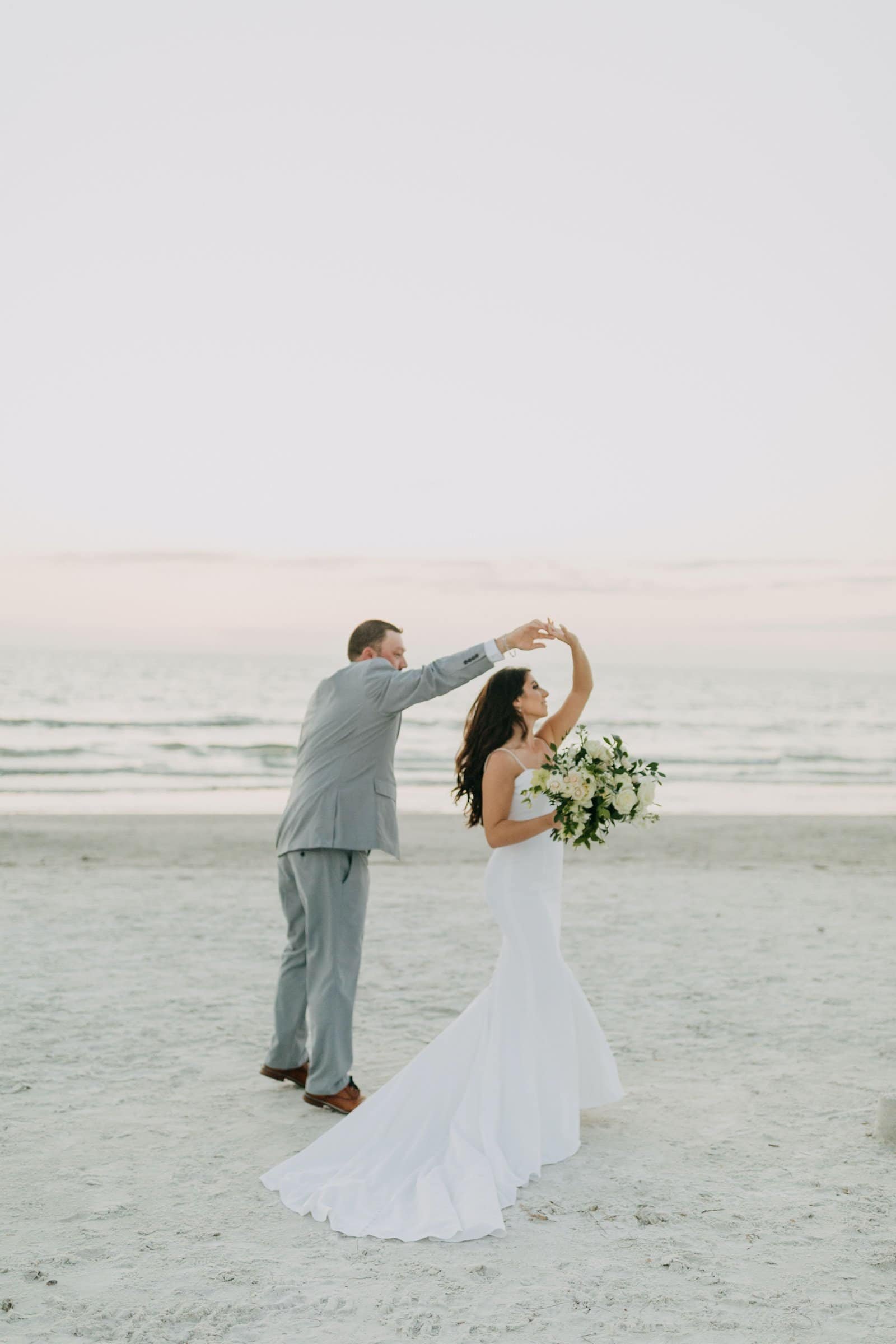Bride and Groom Vow Exchange at Historic Sacred Heart Catholic Church in Downtown Tampa