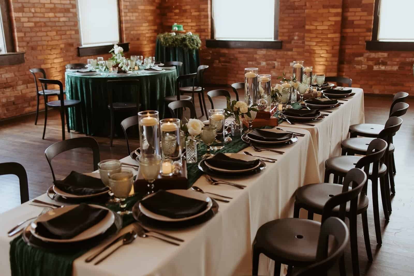 moody ybor city wedding reception tables jc newman