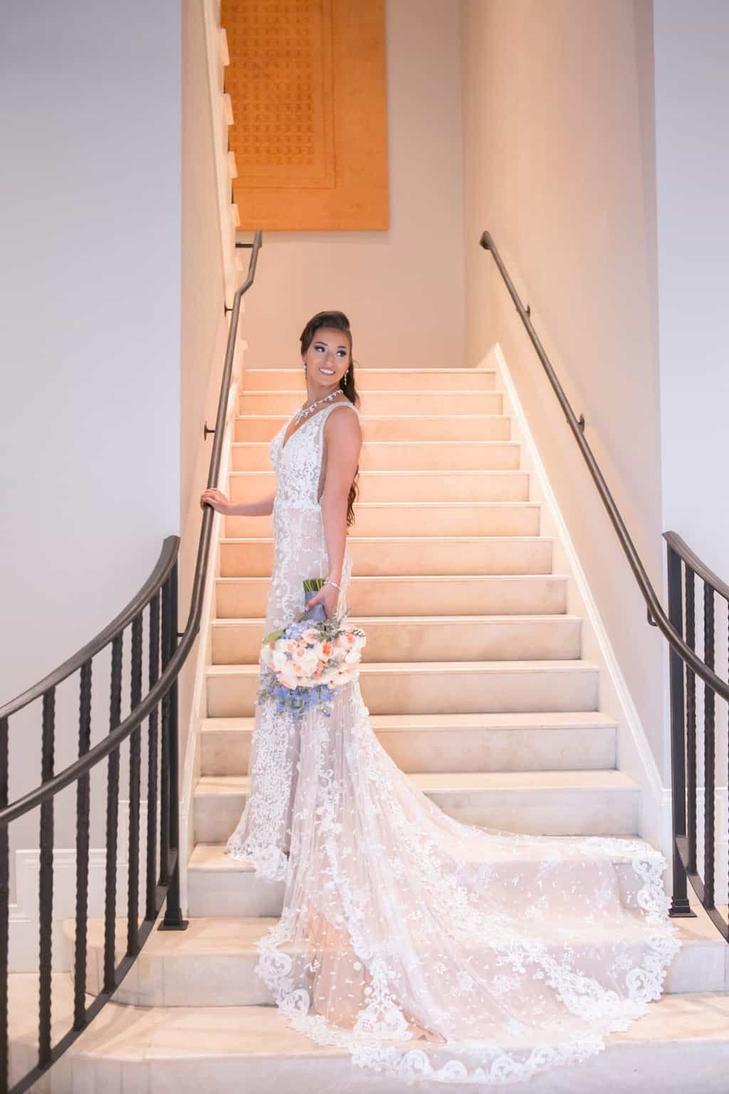 Romantic Garden-Inspired Dusty Blue Outdoor Wedding | Renaissance Tampa International Plaza