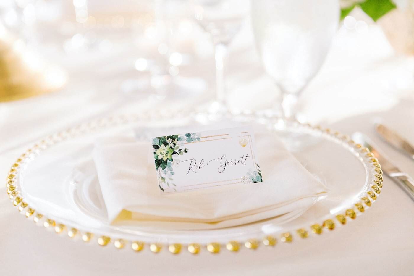 Gilded Gold Charger Plates