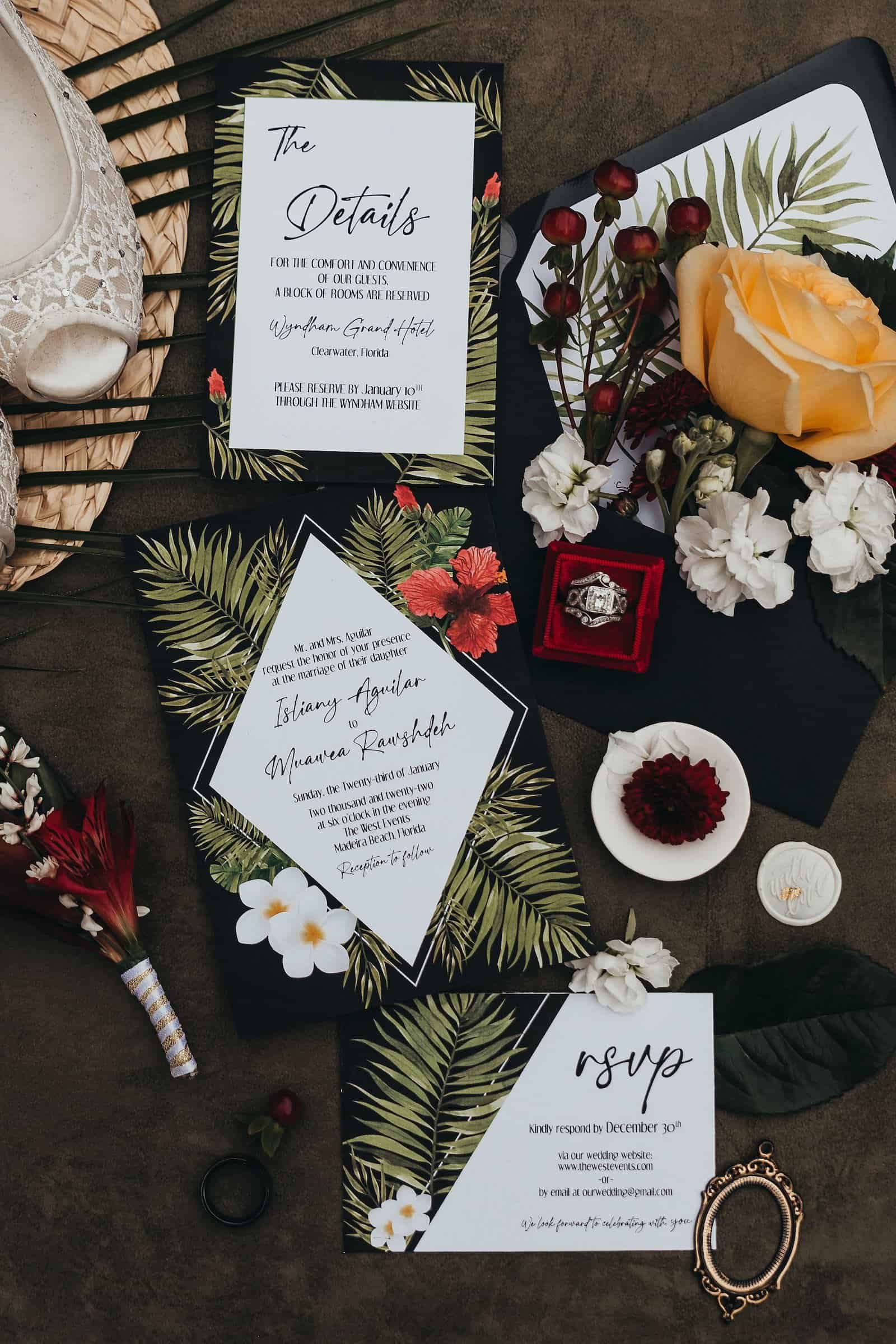 Modern Tropical Beach Wedding Inspiration | The West Events