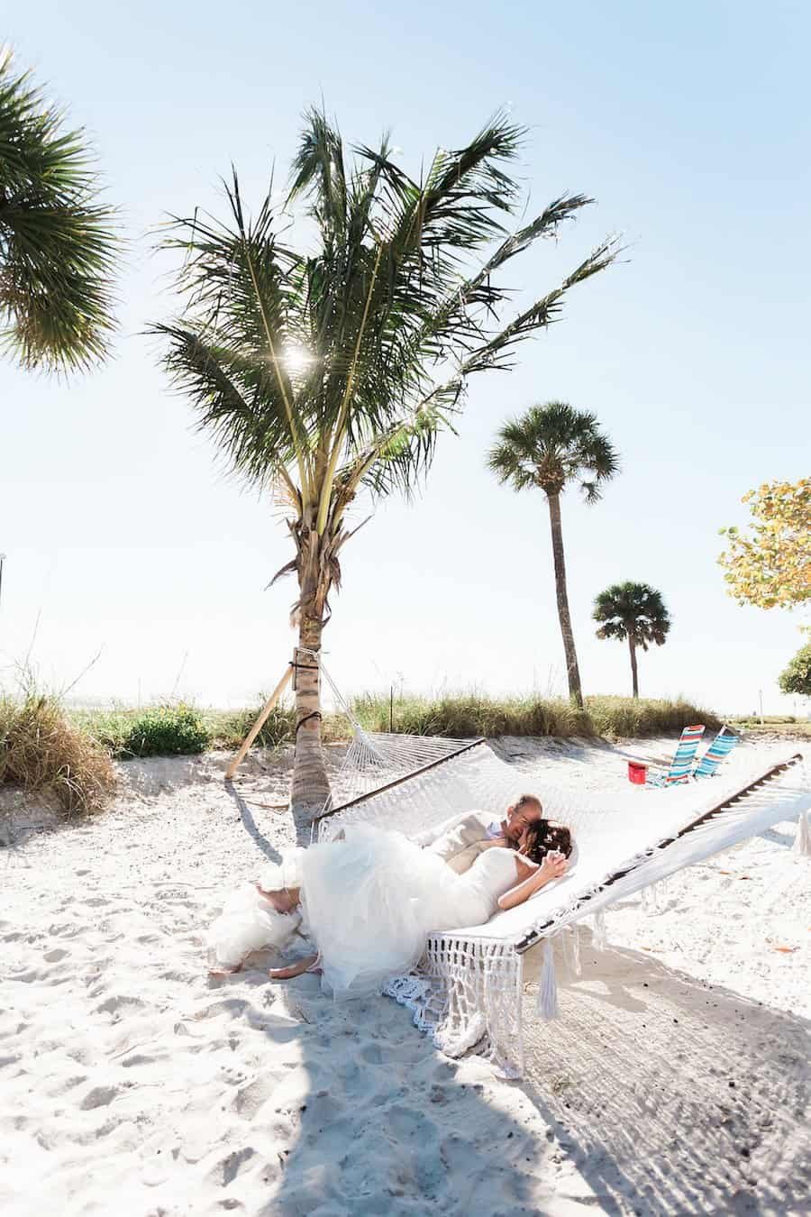 Romantic Seaside Couple Portrait Along the Gulf of Mexico by So Photography
